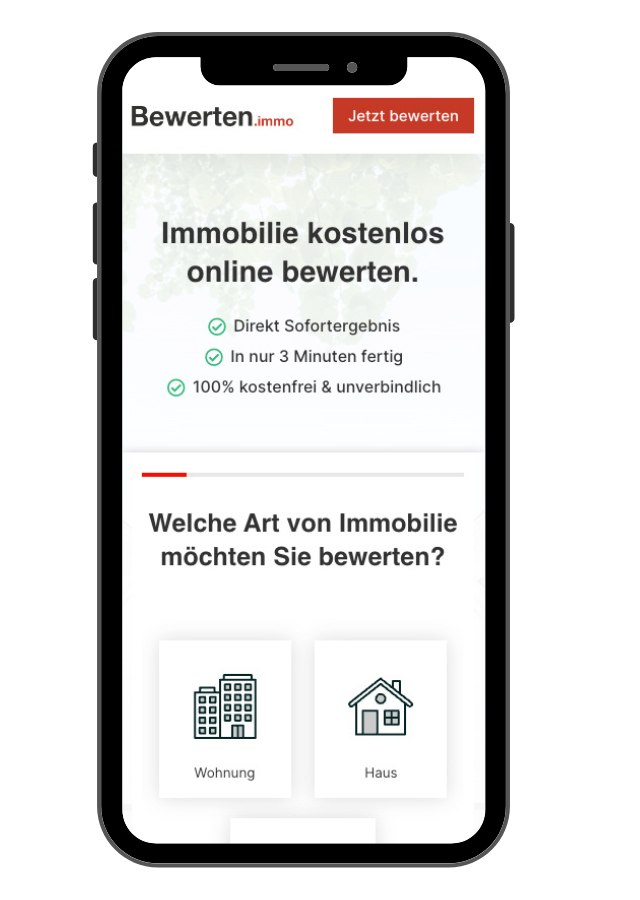Bewerten.Immo Mobil Mockup